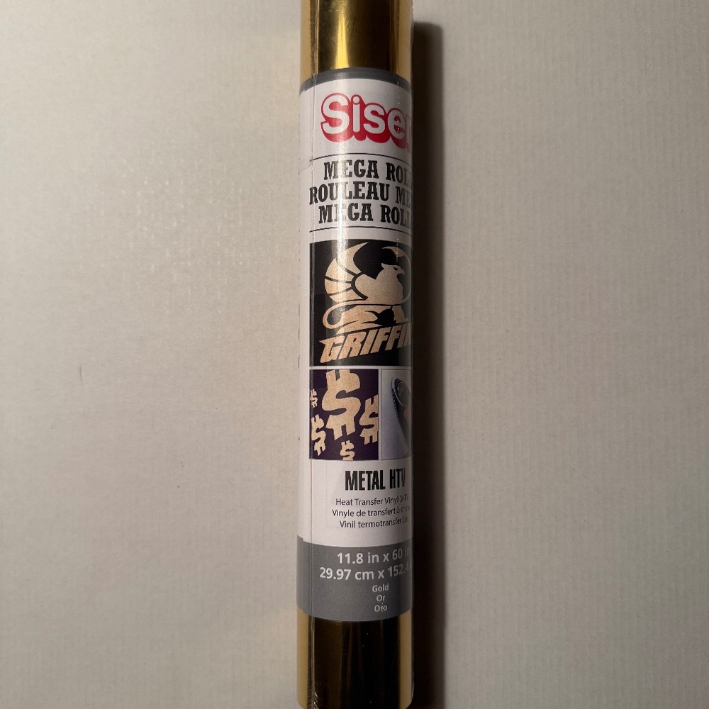 Siser Metal HTV Mega Roll, 11.8 iin. x 60 in., Gold